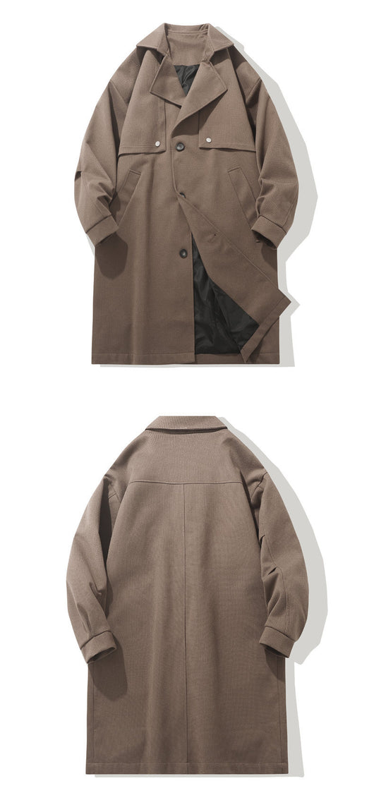 Abrigo de Lana Clásico Estilo Británico para Hombre - Image 20