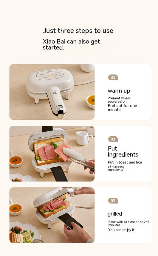 Tostadora Prensa para Sándwiches y Pan - Máquina Desayunador Compacta - Image 30