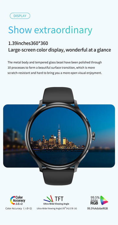 Reloj Inteligente con Llamadas Bluetooth y Monitor de Salud - Image 21