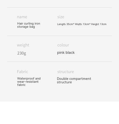 Bolsa Organizadora de Viaje para Secador y Rizador de Cabello - Image 24