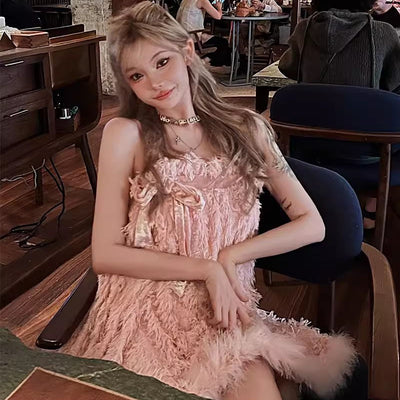 Vestido Infantil Princesa con Moño y Plumas - Falda Tul Esponjosa - Image 10