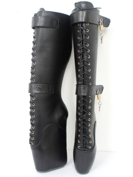 Botas Altas Ajustadas con Cordones y Elástico - Image 11