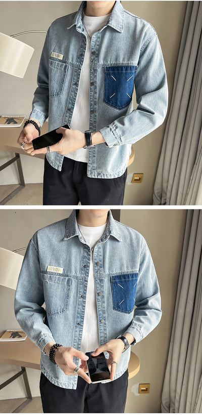 Camisa de Mezclilla Profesional para Trabajo - Image 12