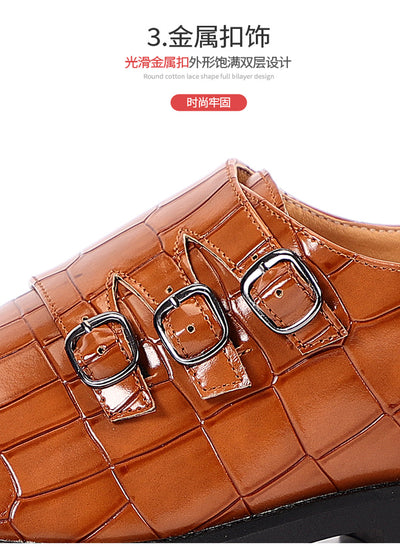 Zapatos de Cuero Ejecutivos Transpirables Talla Grande Hombre - Image 16