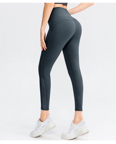 Leggings Yoga Tela Brocado Doble Cara Efecto Desnudo sin Marcas Visibles - Image 25