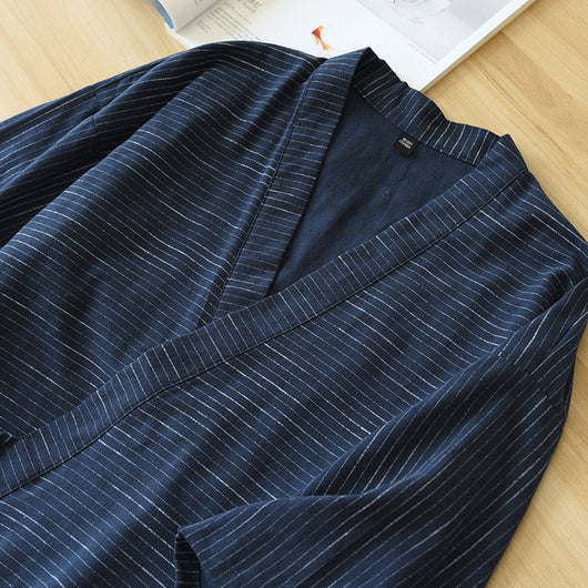 Pijama Kimono de Algodón para Hombre - Bata Ligera Tallas Grandes Verano - Image 41