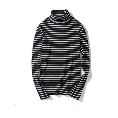 Buzo Cuello Alto Rayas Blancas y Negras Unisex - Image 14