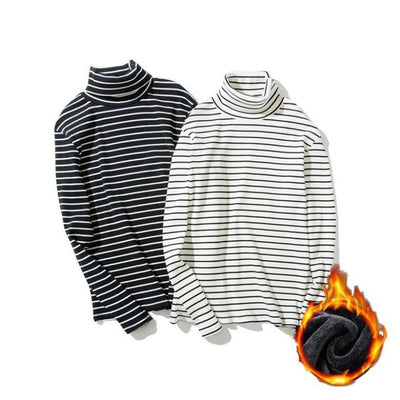 Buzo Cuello Alto Rayas Blancas y Negras Unisex - Image 15