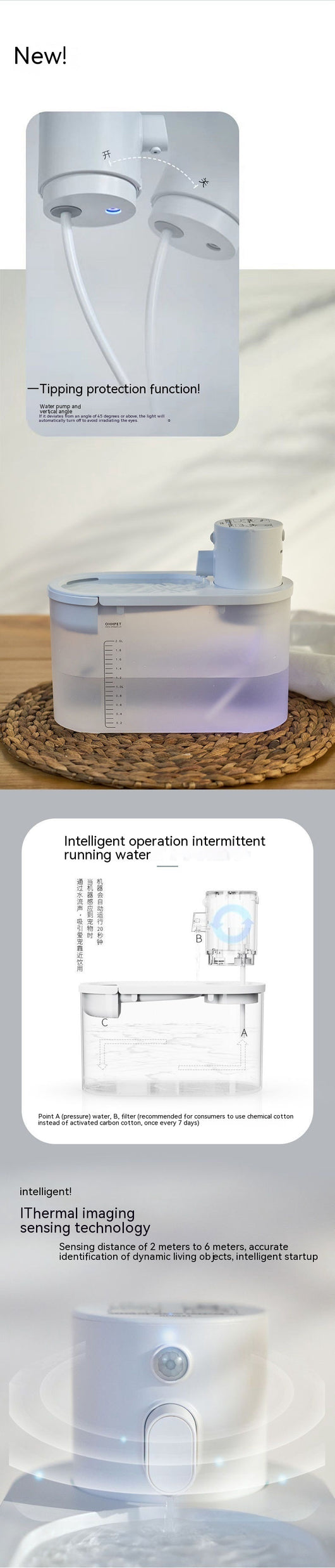 Dispensador Automático de Agua para Mascotas con Carga Inalámbrica - Image 21