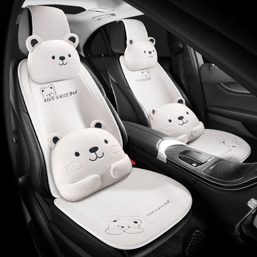 Cojín de Asiento Universal para Auto - Diseño Cartoon Cálido para Todas las Estaciones - Image 7