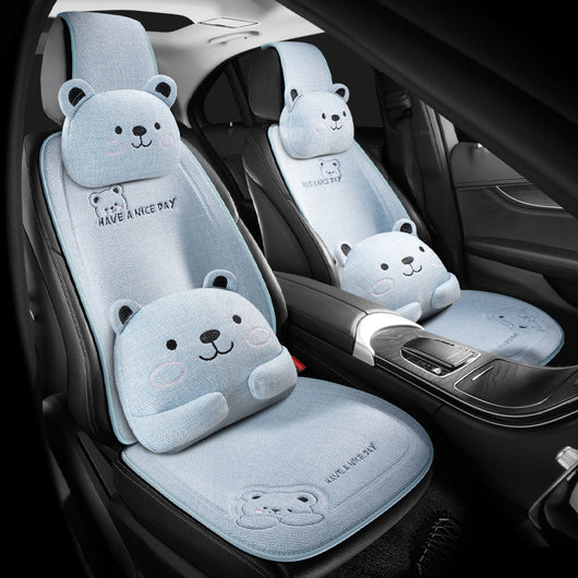 Cojín de Asiento Universal para Auto - Diseño Cartoon Cálido para Todas las Estaciones - Image 11