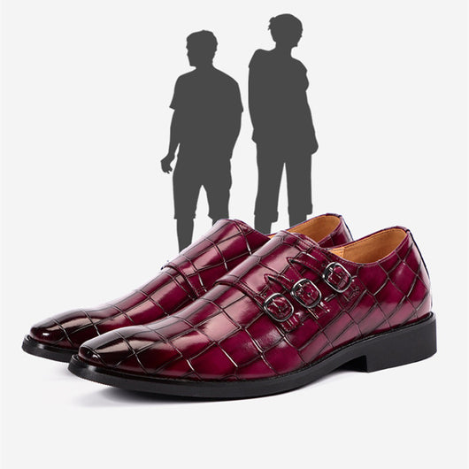 Zapatos de Cuero Ejecutivos Transpirables Talla Grande Hombre - Image 21