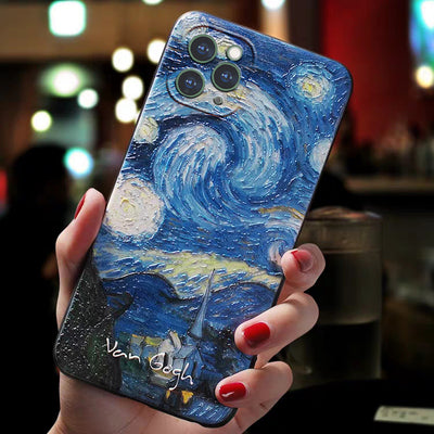 Funda 3D Cielo Estrellado de Van Gogh para Celular - Image 10