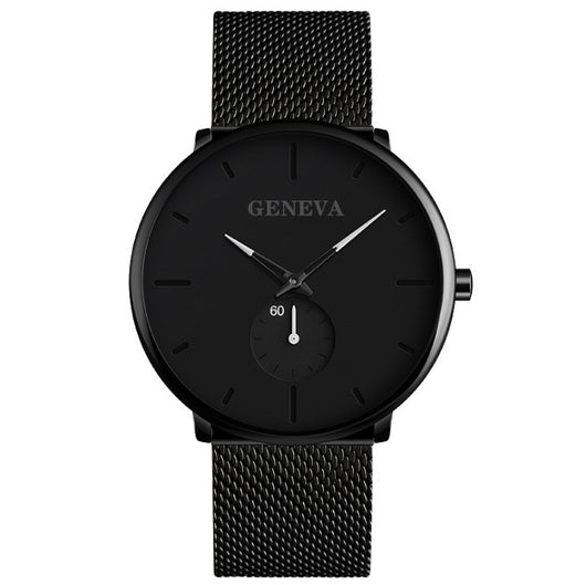 Reloj de Pulsera Geneva para Hombre Cuarzo Acero Inoxidable Analógico - Image 6