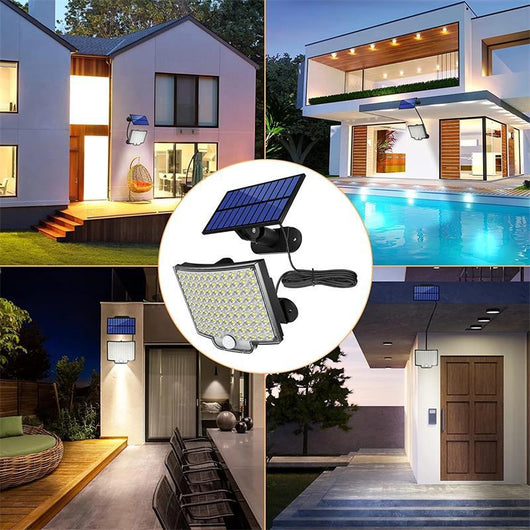 Lámpara Solar de Pared 106 LED - Iluminación Inteligente para Exteriores - Image 23