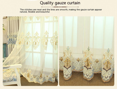 Cortinas de Malla Bordada Europea para Sala y Dormitorio - Image 19