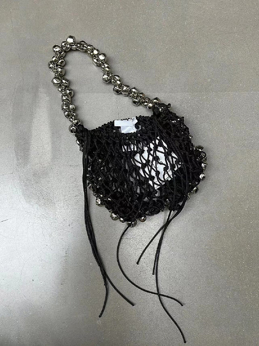 Bolso Bandolera Retro Plateado Oscuro con Diseño Minimalista - Image 13