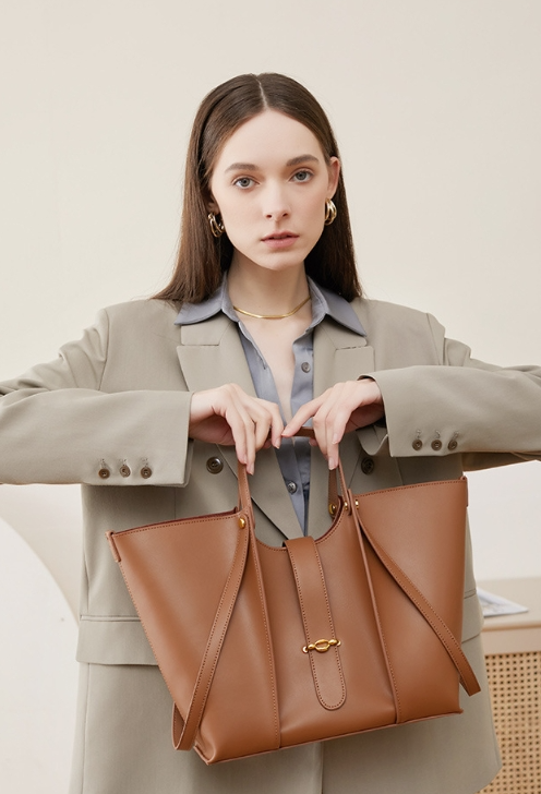 Bolso Tote de Cuero Genuino Grandes Dimensiones para Mujer - Image 18