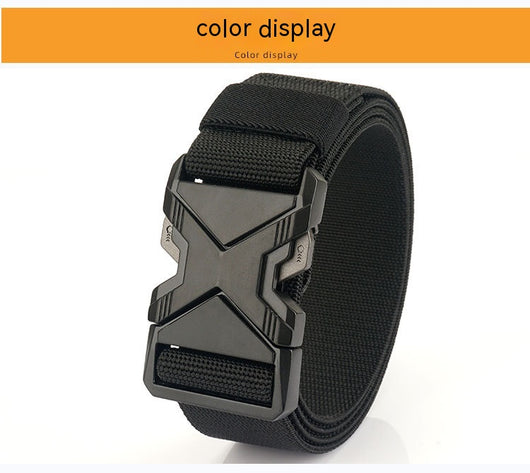 Cinturón Elástico Tejido para Hombre - Diseño Minimalista con Hebilla de Aleación - Image 16