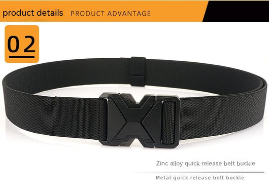 Cinturón Elástico Tejido para Hombre - Diseño Minimalista con Hebilla de Aleación - Image 26