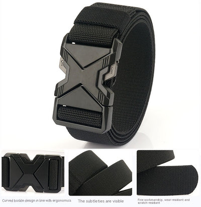 Cinturón Elástico Tejido para Hombre - Diseño Minimalista con Hebilla de Aleación - Image 30