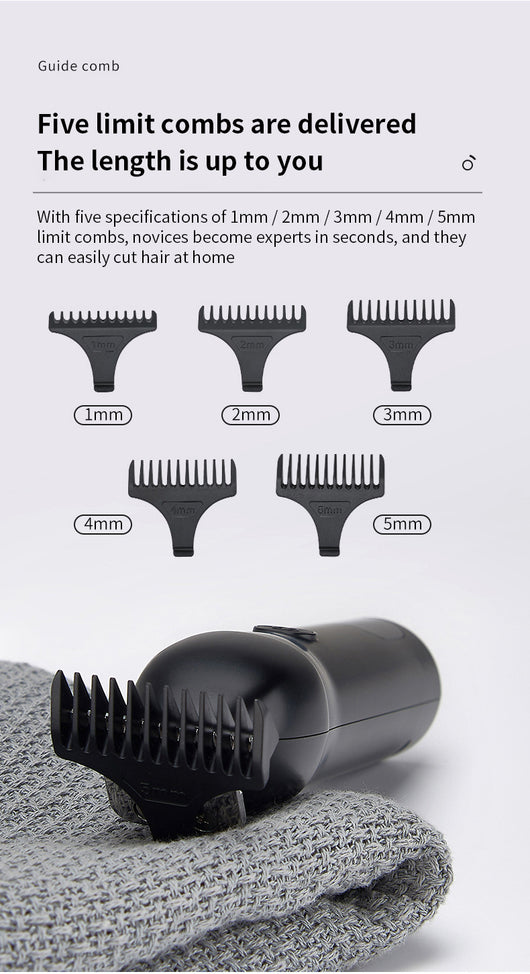 Professional electric hair clipper with a colorful graffiti design, digital display, and a set of guide combs. - Image 23