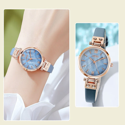 Reloj de Pulsera Artístico para Mujer - Diseño Elegante con Esfera Pequeña y Resistencia al Agua - Image 14