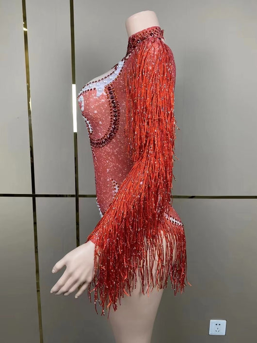 Jumpsuit Elegante para Mujer con Detalles de Perlas y Borlas - Image 26