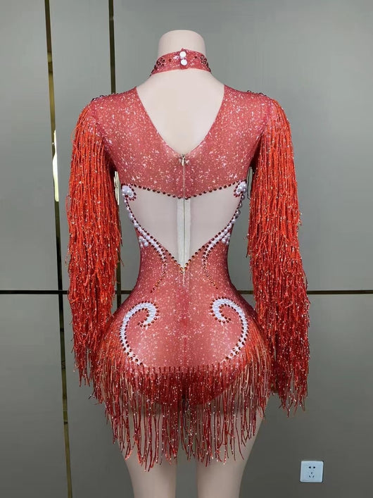 Jumpsuit Elegante para Mujer con Detalles de Perlas y Borlas - Image 38