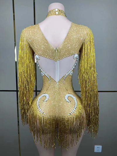 Jumpsuit Elegante para Mujer con Detalles de Perlas y Borlas - Image 42