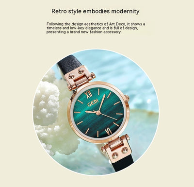 Reloj de Pulsera Artístico para Mujer - Diseño Elegante con Esfera Pequeña y Resistencia al Agua - Image 19