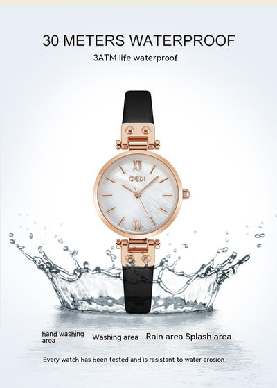 Reloj de Pulsera Artístico para Mujer - Diseño Elegante con Esfera Pequeña y Resistencia al Agua - Image 27