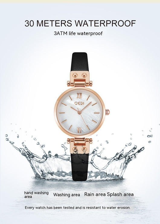 Reloj de Pulsera Artístico para Mujer - Diseño Elegante con Esfera Pequeña y Resistencia al Agua - Image 27