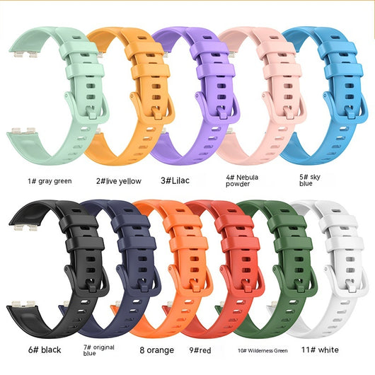 Correa de Reloj de Silicona Monocromática - Pulsera Versátil - Image 16