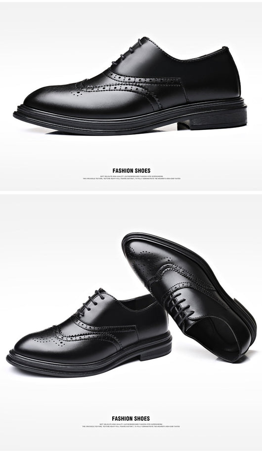 Zapatos de Cuero Brogue Ejecutivo para Otoño e Invierno - Image 8