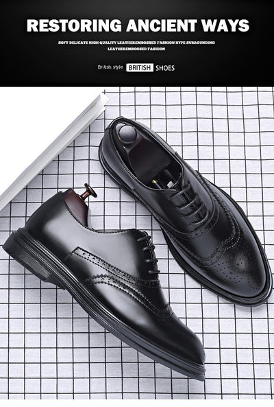 Zapatos de Cuero Brogue Ejecutivo para Otoño e Invierno - Image 13