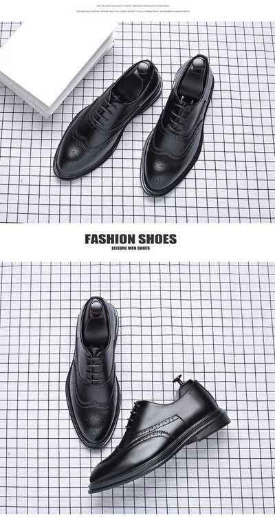 Zapatos de Cuero Brogue Ejecutivo para Otoño e Invierno - Image 15