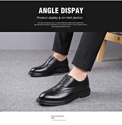 Zapatos de Cuero Brogue Ejecutivo para Otoño e Invierno - Image 17