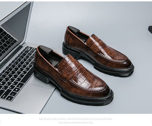 Zapatos de Cuero Casual para Hombre - Estilo Británico Transpirable - Image 8