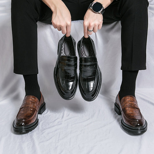 Zapatos de Cuero Casual para Hombre - Estilo Británico Transpirable - Image 9