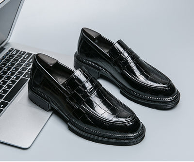 Zapatos de Cuero Casual para Hombre - Estilo Británico Transpirable - Image 13