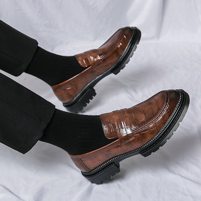 Zapatos de Cuero Casual para Hombre - Estilo Británico Transpirable - Image 14