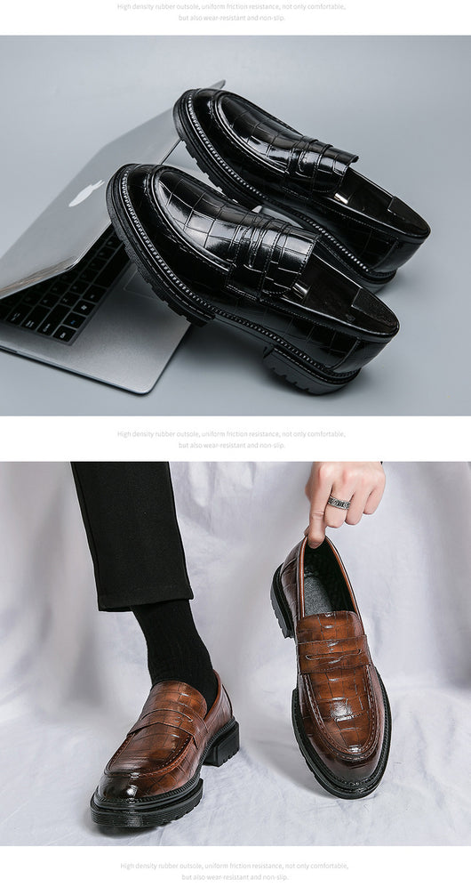 Zapatos de Cuero Casual para Hombre - Estilo Británico Transpirable - Image 17