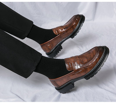 Zapatos de Cuero Casual para Hombre - Estilo Británico Transpirable - Image 18
