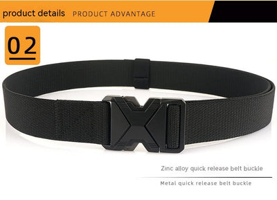 Cinturón Elástico Tejido para Hombre - Diseño Minimalista con Hebilla de Aleación - Image 45