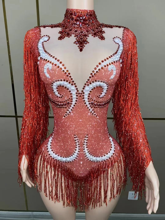 Jumpsuit Elegante para Mujer con Detalles de Perlas y Borlas - Image 54