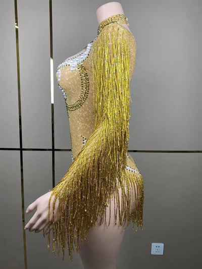 Jumpsuit Elegante para Mujer con Detalles de Perlas y Borlas - Image 56