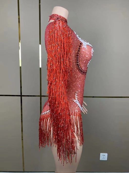 Jumpsuit Elegante para Mujer con Detalles de Perlas y Borlas - Image 62