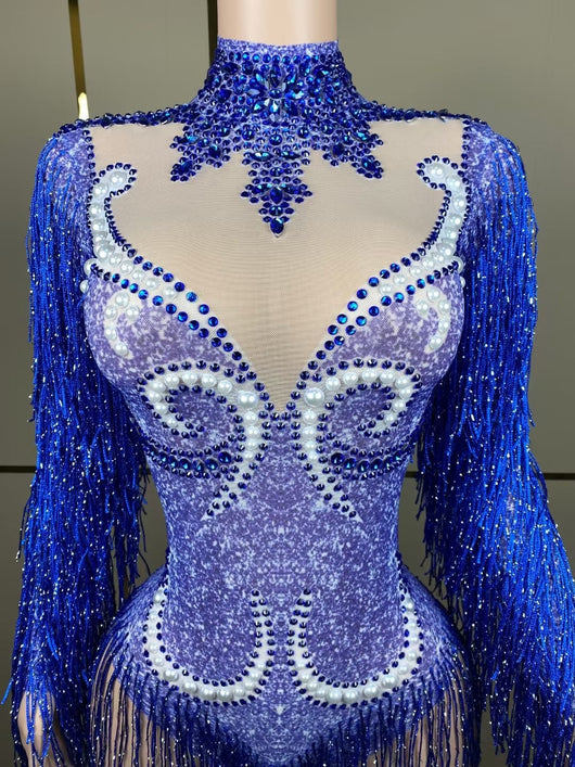 Jumpsuit Elegante para Mujer con Detalles de Perlas y Borlas - Image 66