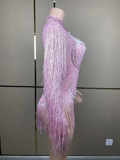 Jumpsuit Elegante para Mujer con Detalles de Perlas y Borlas - Image 69